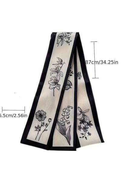 MAHLA Design Scarf, Thin Neck Scarf, Bag Accessory