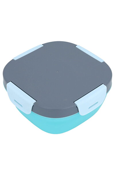 Alsaif Gallery Saif Gallery Plastic Lunch Box, 1.2 L, Square - Blue