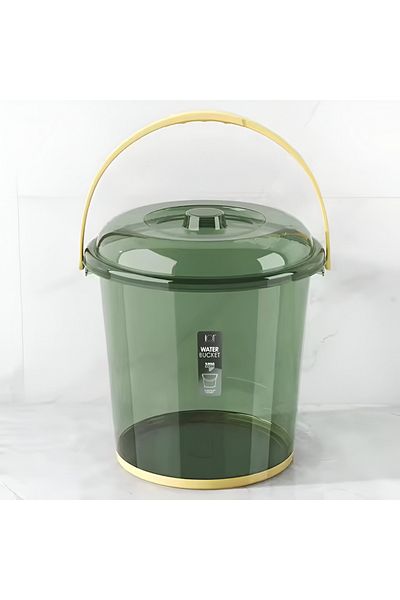 rexa Durable Plastic Water Bucket with Handle and Secure Lid