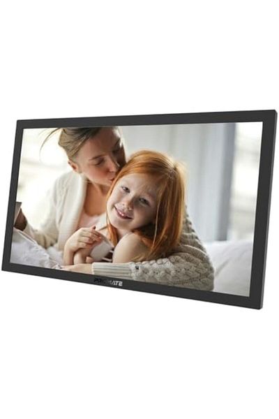 Promate Full HD Digital Photo Frame with 15.6-Inch Touchscreen, 32GB Storage, Wireless App Control,