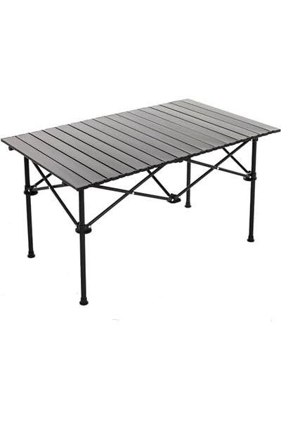 Generic Camping Table, Ultralight Aluminum Folding Beach Table with Carry Bag Travel Furniture for Lawns, Pi