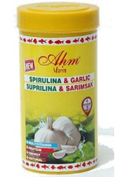 Ahm Marin Spirulina Garlic Sarımsaklı Yem 100ml / 50gr.