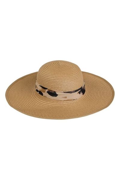 BREZIUM Summer sun hat, elegant with UV protection, Brown