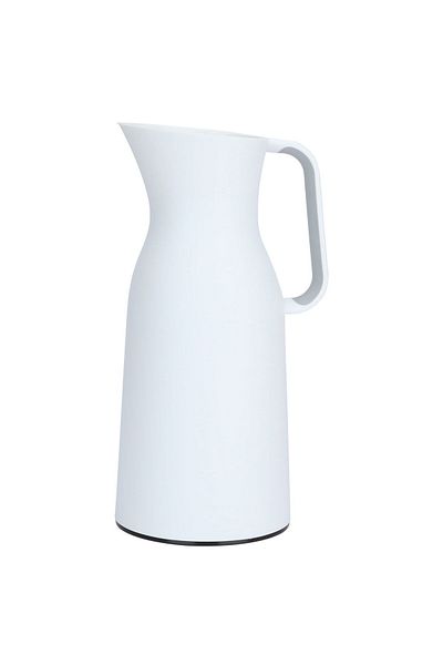 Alsaif Gallery Glass Thermos Alaska Alsaif Gallery, 1 Liter, Plastic External Body - White