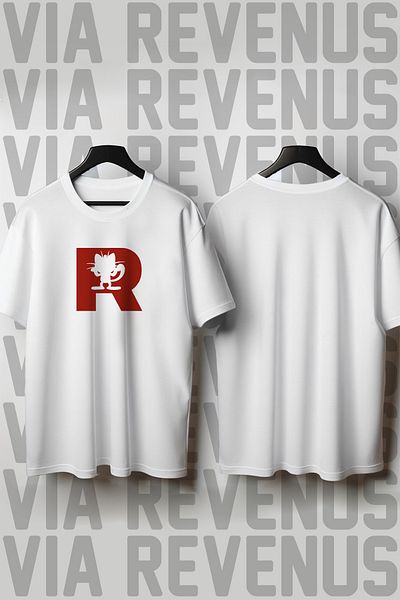 Vordevia Μπλουζάκι με στάμπα Rocket Team με φαρδύ Unisex λαιμόκοψη