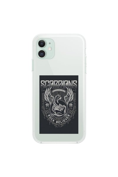 Dali Design iPhone 11 Compatible Transparent Case Scorpions Design
