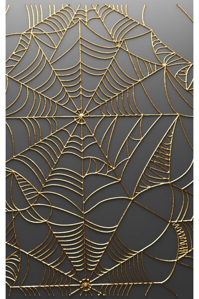 Harikabirev HARİKABİREV | COMBINĂ CU MODEL SOI ABSTRACȚIE AURIE (BOHEM) | MDF PLKSMDF CU CADRU DIN PLEXI