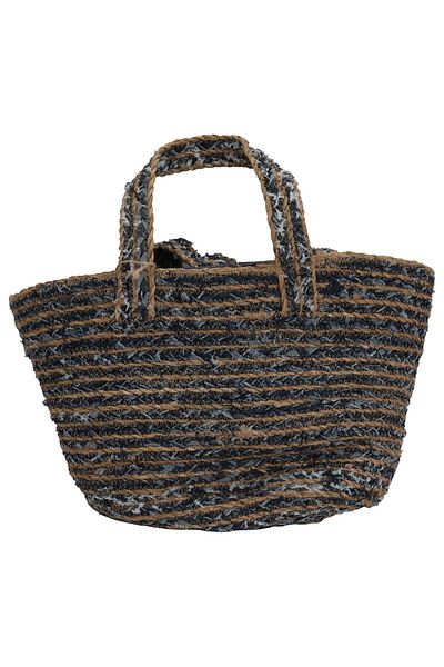Alsaif Gallery Trams Basket Bag Alsaif Gallery, 50×26 cm - Brown Black