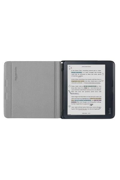kobo Husa Kobo Notebook SleepCover N428-AC-BK-N-PU pentru Kobo Libra Colour (Negru)