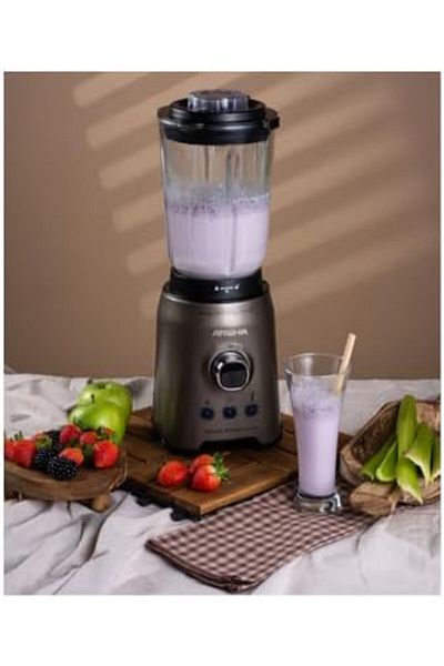 Arshia Premium 2-in-1 Table Blender with Glass Jar & Grinder – 1200W Full Copper Motor