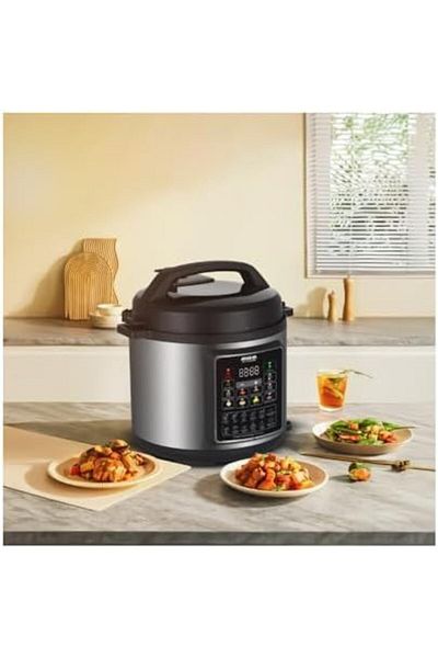 Arshia Digital Pressure Express Cooker 6L, 1000 Watts of Powerful Cooking Performance