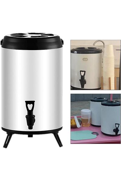 rexa Hot and Cold Beverage Dispenser Milk Pail Heat Preservation Juice Bucket Insulated Barrel