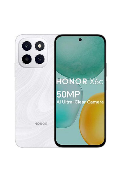 HONOR X6c Dual SIM 4G Moonlight White 6GB RAM 128GB - Middle East Version