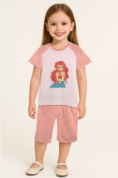 Lilo Co Ariel Print Pajama Set – Aqua