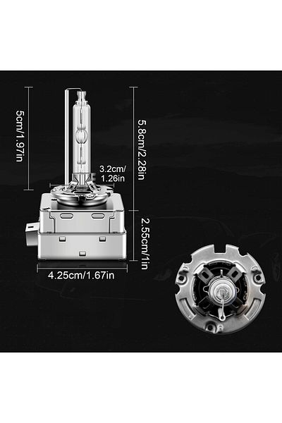 SONORH Set of 2 Xenon Bulbs D3S/D3R, Metal Socket, 35W+35W, HID, 6000k, for Car Headlights, +200%, SONORH®