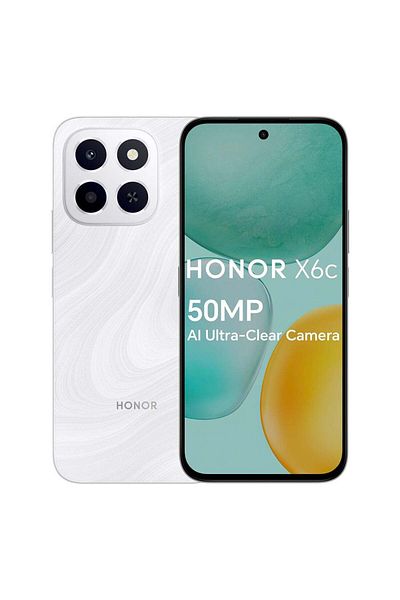 HONOR X6c Dual SIM 4G Moonlight White 6GB RAM 256GB - Middle East Version