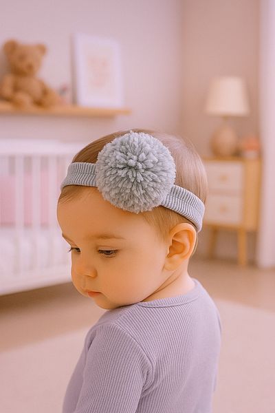 MİNİLOPPOO Bandana Pompom 0-24 Months
