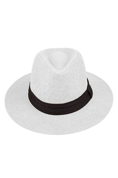 BREZIUM Sun Hat for Summer, Comfort, Style, and UV Protection, White/Black, BREZIUM
