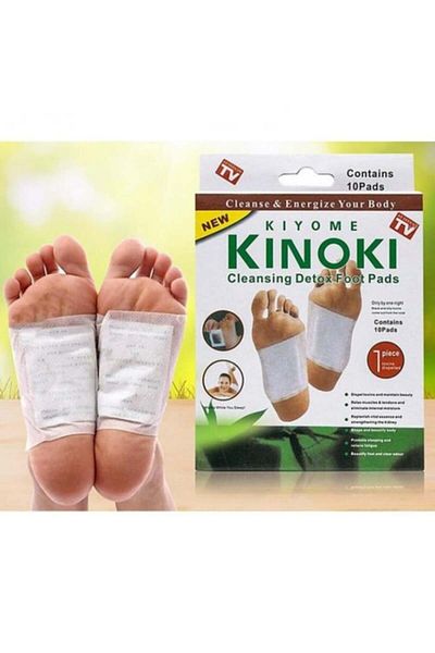 Kinoki Set 100 Plasturi KINOKI, pentru Detoxifierea Organismului, cu Turmalina, Vitamina C, E si Uleiuri Ra