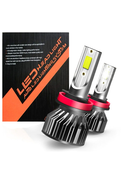 SONORH Λάμπες LED H8/H9/H11, 100W, 12000 Lumen, 2 τεμάχια, Canbus Plug&Play, ...
