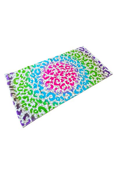 Kotonia Home Velvet Beach Towel 70x140 Cm, Cotton, Mandala Decoration
