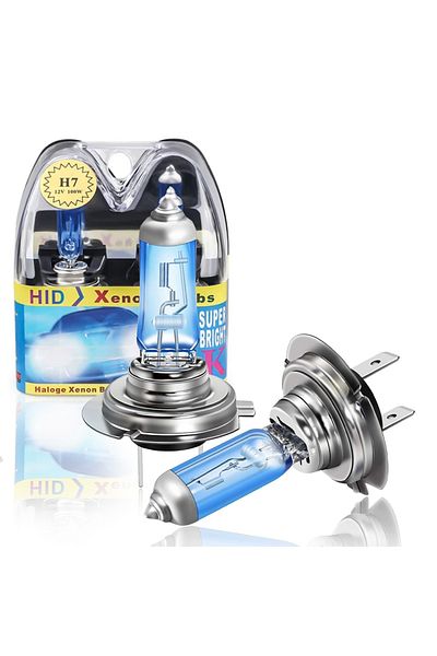 SONORH H7 Bulbs, 100W, 2 Pieces, 12V, 6000K, Super White Halogen, SONORH®