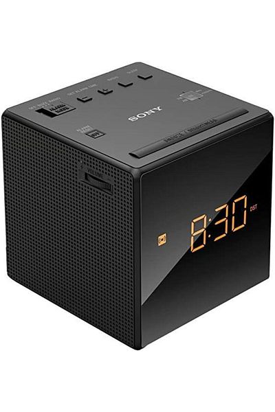 Sony Clock Radio And Digital Led Alarm Clock (ICF-C1), Black