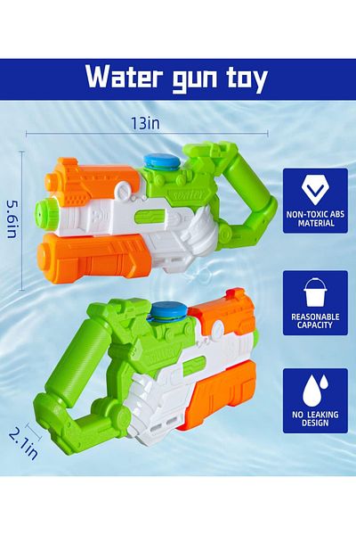 a v d a Water Combat Pump Water Gun 450ml 33cm Large Size 10Mt Range 1 Piece