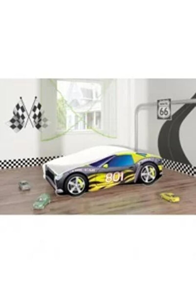 Klups Baby Cot with Drawer Safari Giraffe White + Mattress 8 Comfort II