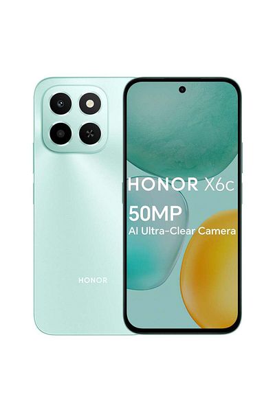 HONOR X6c Dual SIM 4G Ocean Cyan 6GB RAM 128GB - Middle East Version