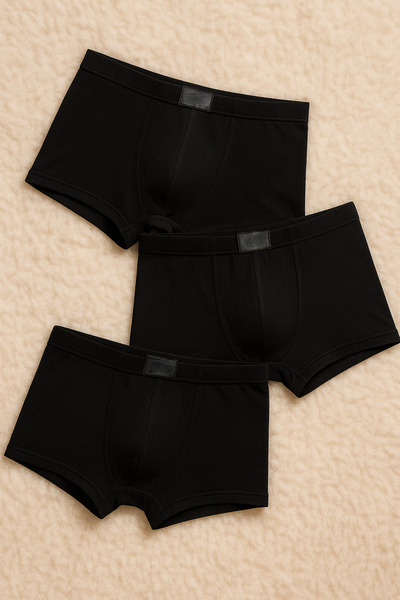 Loule Lenjerie de corp pentru bărbați Bamboo & Stretchy 3 bucăți Boxer Set LL...