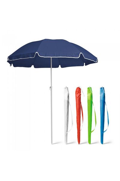 dalimag Umbrela de plaja pliabila, umbrela soare, husa, manar transport, 140 cm, albastra