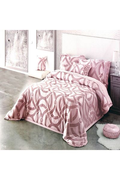 Pierre Cardin Flowy Luxury Pink Super King 11 Piece Duvet Set