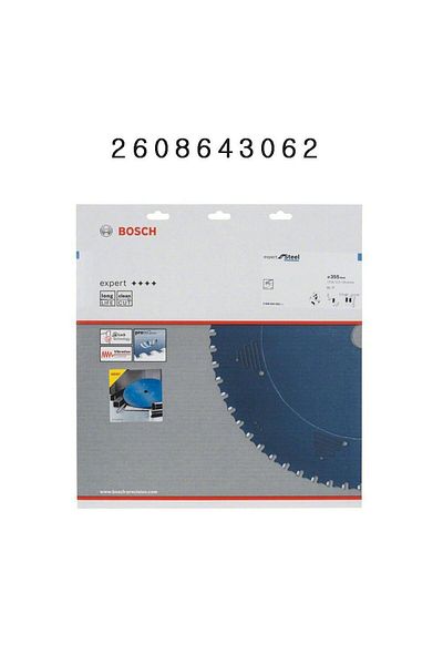 Bosch Disc pentru fierastrau circular Bosch Expert for Steel 355x25.4mm 80T, taiere metal