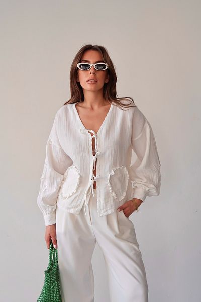 AÈC PRIVÈ Women's Muslin Kimona Shirt 7755 (100% Cotton Fabric Anti-Sweat)