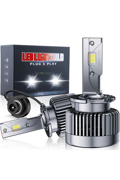 SONORH 2 Xenon LED Bulbs D2S, 150W, 25000 Lumen, Canbus Plug&Play, 6500K, For Car Headlight, SONORH