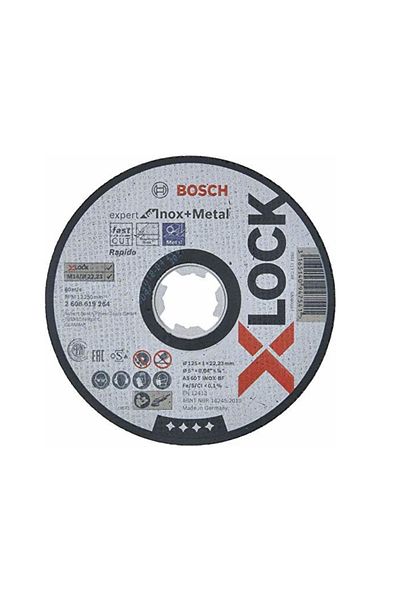Bosch Bosch Expert Disc for Stainless Steel and Metal, 125 x 1mm with X-LOCK for angle grinder
