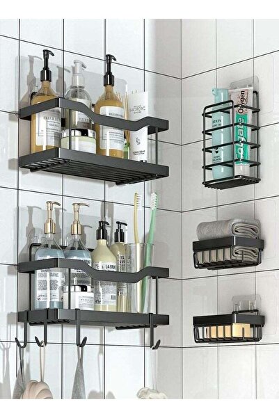 Gene منظم حمام لاصق، سهل التركيب بدون حفر، سعة كبيرة، مقاوم للصدأ