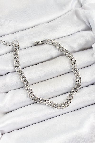 Celira Steel Silver Color Chain Men's Bracelet
