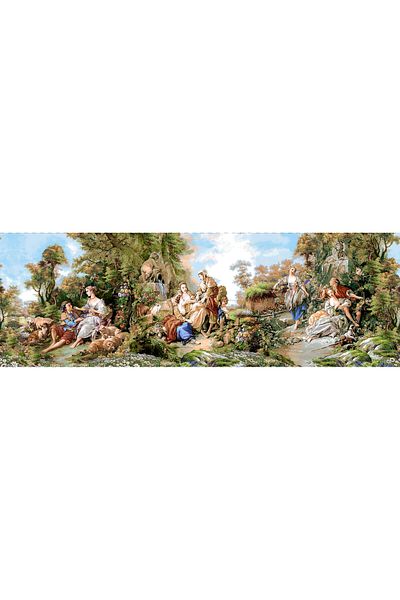 Niva Figurative Series-49 Woven Tapestry Fabric - Romeo and Juliet 1