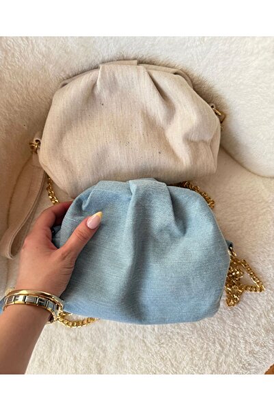 olivia gate Straw Knitted Detailed Hand Shoulder Bag