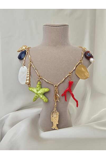 Zivazer Store Women's Brand Model Figure Charm Necklace