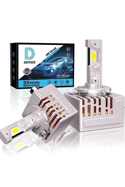 SONORH 2 Xenon LED Bulbs D3S, 130W, 20000 Lumen, Canbus Plug&Play, For Car Headlight, 6000K