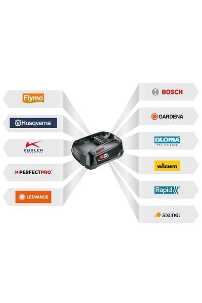 Bosch Starter Kit Bosch Alliance 1600A02625, 18V Battery, 2.5 Ah, Charger AL 18V-20