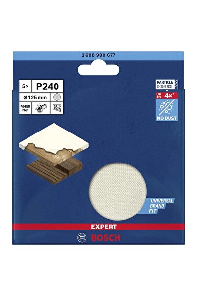 Bosch Set 5 foi abrazive tip plasa Bosch EXPERT M480 Net, 125mm, P240