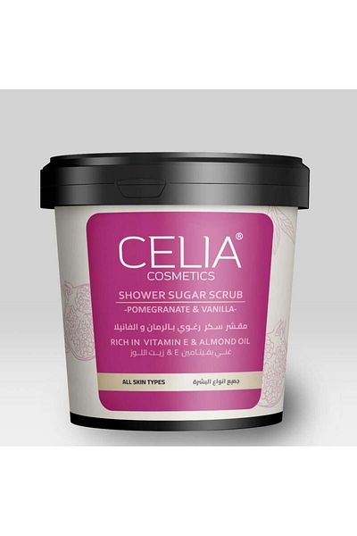 Celia Celia Pomegranate & Vanilla Foaming Body Scrub 600g
