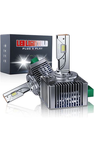 SONORH 2 Xenon LED Bulbs D3S, 150W, 25000 Lumen, Canbus Plug&Play, 6500k, For Car Headlight, SONORH