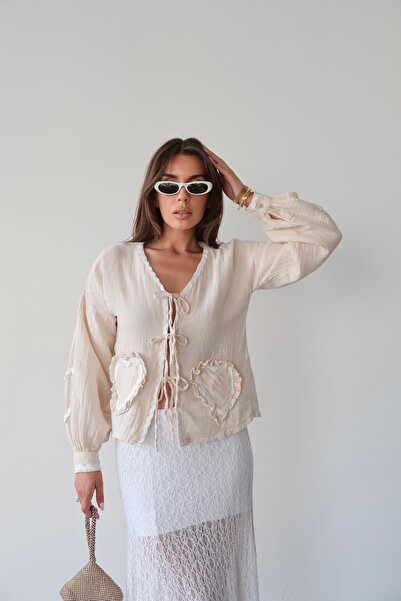 AÈC PRIVÈ Women's Muslin Kimona Shirt 7755 (100% Cotton Fabric Anti-Sweat)