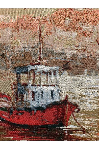 Niva Landscape Series-31 Woven Tapestry Fabric - Evening in Istanbul