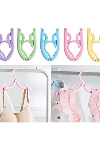 woodhub 5 Pack Lightweight Foldable Travel Hangers, Easy to Carry and Organize